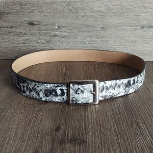 Leatherock Snakeskin Print Leather Belt Size Extra Large